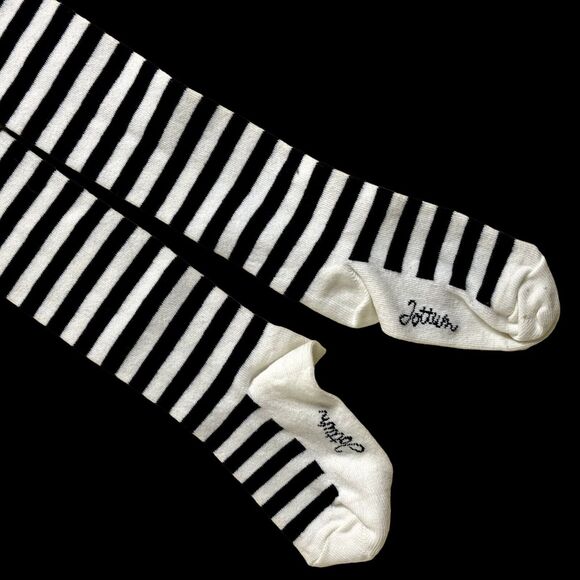 Jottum Rija Striped Tights Girls Black White 98 US 3 NWT bv - Picture 2 of 5